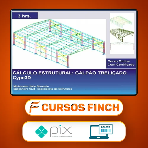 Cype3D: Galpão Treliçado - Ítallo Bernardo