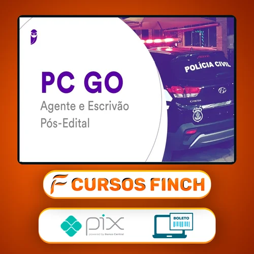 PC-GO (Agente e Escrivão) Pacote Completo - 2022 (Pós-Edital) - Estratégia Concursos