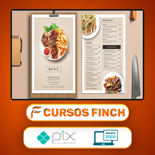 Menu de Comida 4K: Exibição do Restaurante - Envato Elements