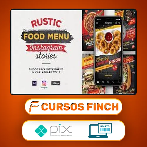 Menu Rústico de Comida - Instagram Stories