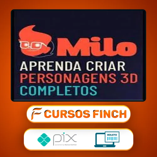 Milo: Aprenda a Criar Personagens 3D Completos - Mascoteria School