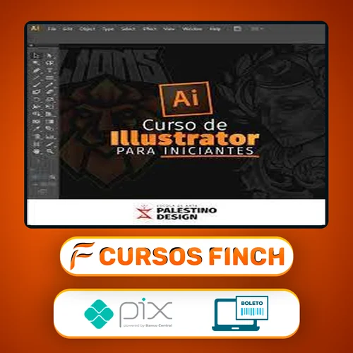 Curso de Adobe Illustrator (Básico ao Avançado) - Palestino Designer