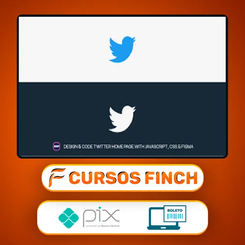 Design and Code Twitter Home Page with JavaScript, CSS & Figma - Hossein Boroji [INGLÊS]