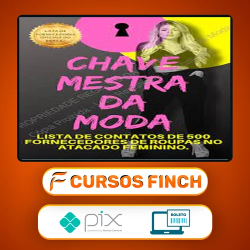 Lista de Fornecedores: Chave Mestra da Moda - Autor Desconhecido