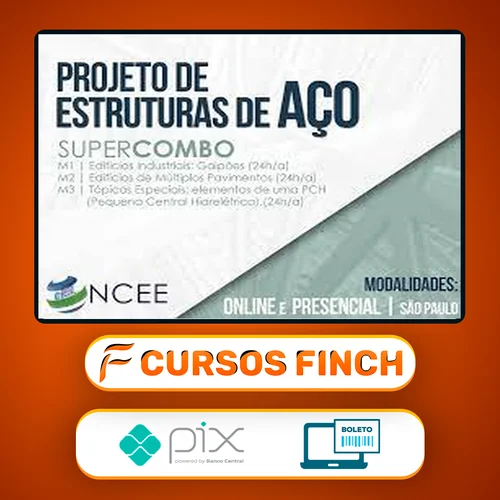 Projeto de Estruturas de Aço (Super Combo M1+M2+M3) - Ncee