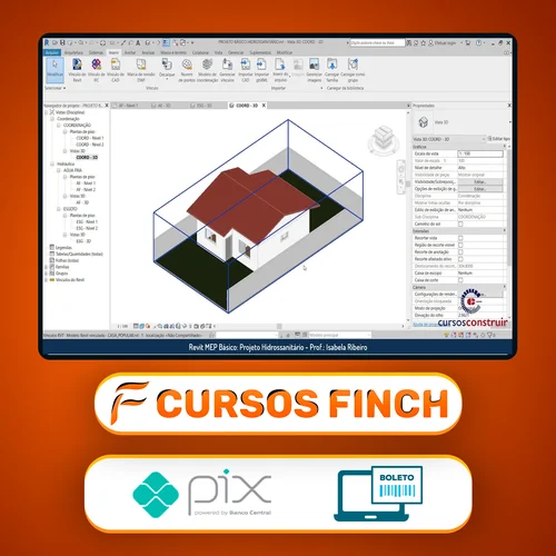 Revit Mep Básico: Projeto Hidrossanitário de Residência Popular - Isabela Ribeiro