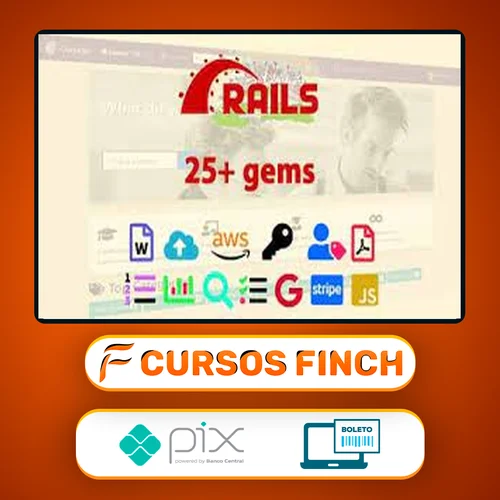 Ruby On Rails 6 Learn 25+ Gems and Build a Startup Mvp - Yaroslav Shmarov [Inglês]